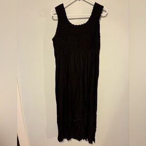 Charlie Paige Black Crochet Maxi Dress